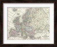 Framed Map of Europe