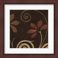 Framed Cardamon Floral I