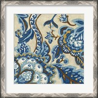 Framed Indigo Tapestry II