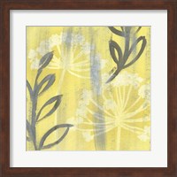Framed Saffron Floral I