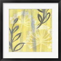 Saffron Floral I Framed Print