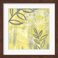 Framed Saffron Floral II