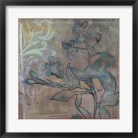 Teal Extraction II Framed Print