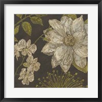 Earth and Floral I Framed Print