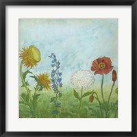Antique Floral Meadow I Framed Print