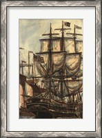 Framed Printed Majestic Ship I