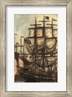 Framed Printed Majestic Ship I