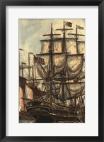 Framed Printed Majestic Ship I