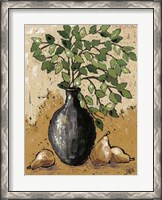 Framed Leaves & Pears