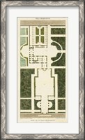 Framed Plan de la Villa Bolognetti