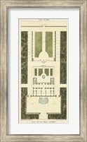 Framed Plan de la Villa Altieri