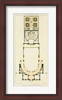 Framed Plan de la Villa di Papa Guilio