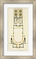 Framed Plan de la Villa di Papa Guilio