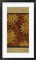 Framed God Daisies on Mahogany II