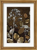 Framed Gilded Leaf Collage II