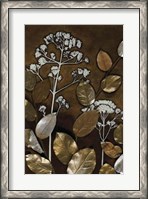 Framed Gilded Leaf Collage II