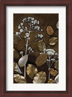 Framed Gilded Leaf Collage II