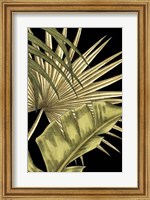 Framed Rustic Tropical Leaves II