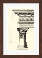 Framed B&W Column and Cornice III