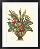Tropical Foliage in Urn II Framed Print