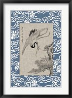 Asian Crane Panel I Framed Print