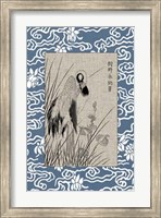 Framed Asian Crane Panel II