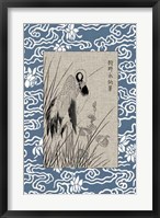 Framed Asian Crane Panel II