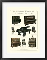 Framed Pianos, Organ & Chairs 1876