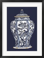 Blue & White Porcelain Vase II Framed Print