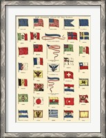 Framed Flags of All Nations I