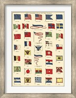 Framed Flags of All Nations I