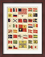 Framed Flags of All Nations II