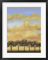 Treeline Sunset I Framed Print