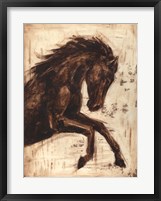 Weathered Equestrian II Framed Print