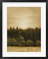 Treeline Sunset I Framed Print