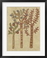 Linen Trees I Framed Print