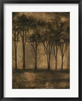 Bronzed Treeline I Framed Print