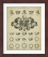 Framed Heraldic Crowns & Coronets I