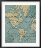 World Travels I Framed Print