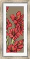 Framed Graphic Flower Panel II