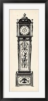 Antique Grandfather Clock I Framed Print