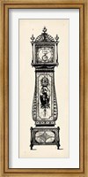 Framed Antique Grandfather Clock II