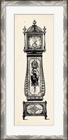 Framed Antique Grandfather Clock II