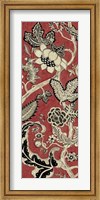 Framed Crimson Embroidery II