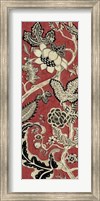 Framed Crimson Embroidery II