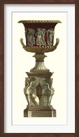 Framed Vase on Pedestal I