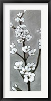 White Blossoms I Framed Print