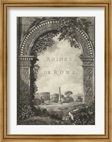 Framed Ruines de Rome