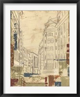 Streets of Downtown II Framed Print