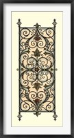 Printed Wrought Iron Panels I Framed Print